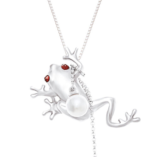 INIZI Blu the Frog Prince Necklace by Jewellery Artist Christina Lim