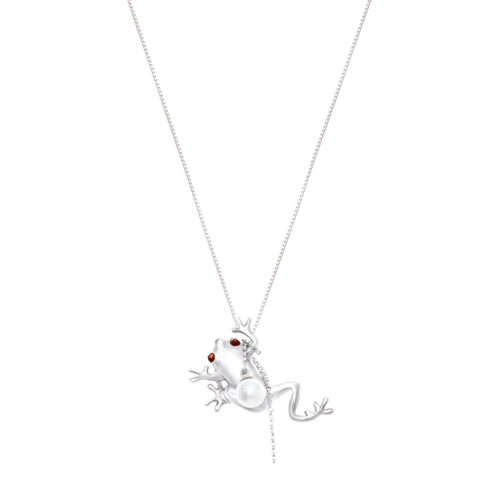 INIZI Blu the Frog Prince Necklace by Jewellery Artist Christina Lim