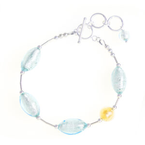 Aquamarine Elegant Sterling Silver Bracelet by INIZI